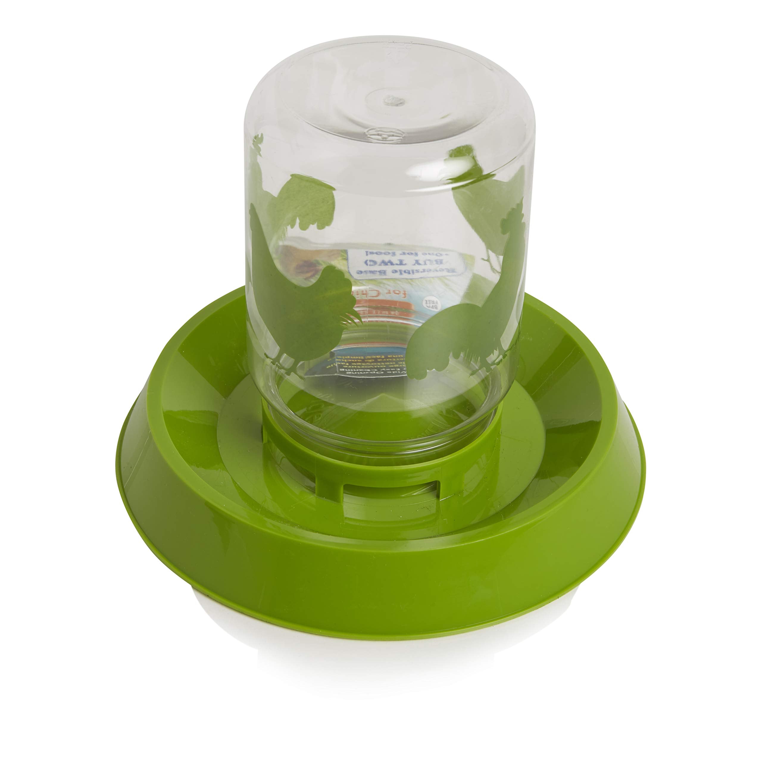 Lixit 64oz wide-mouth reservoir enabling easy access to feed.