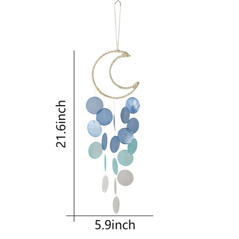 Liyujuping capiz wind chime for indoor coastal decor