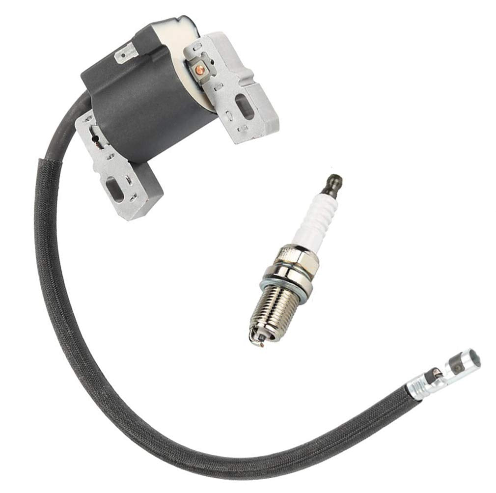 LIYYOO ignition coil close-up showing durable magneto armature for Briggs & Stratton engines