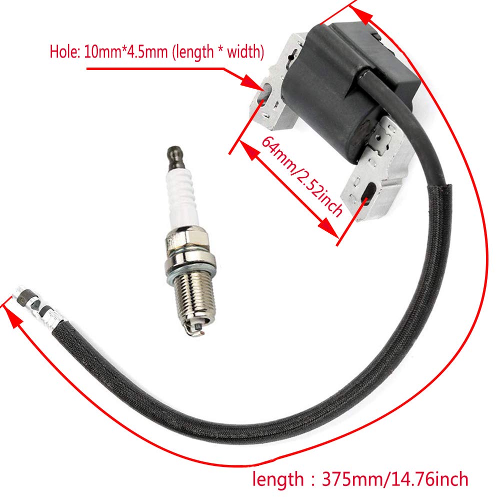 LIYYOO lawn mower engine parts pack with ignition coil and spark plug