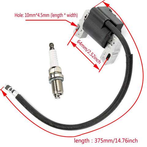 LIYYOO lawn mower engine parts pack with ignition coil and spark plug