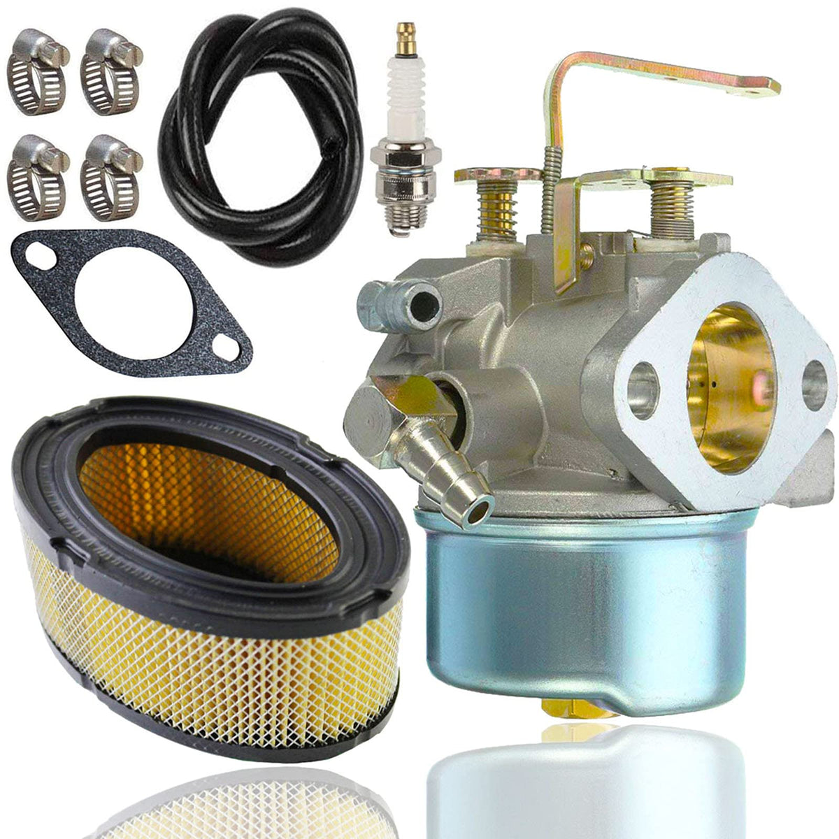LIYYOO 640152 carburetor assembly for Tecumseh engines improves fuel delivery and reliability.
