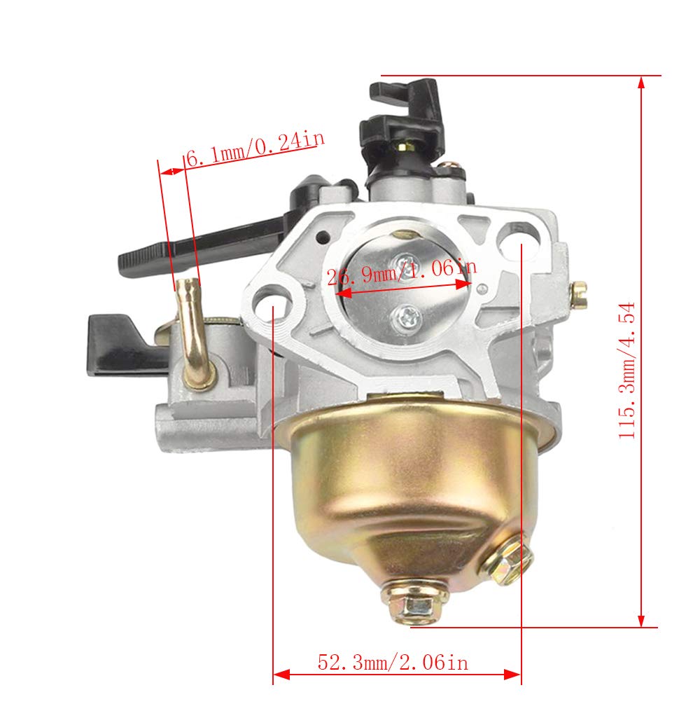 LIYYOO air filter from carburetor kit improves air intake and engine breathing.