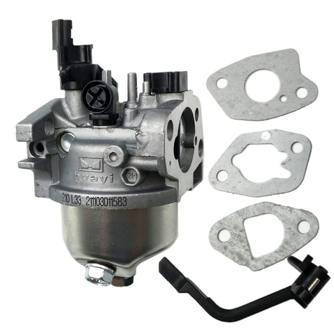 Lizapus Huayi carburetor closeup shows precise construction for reliable fuel delivery.