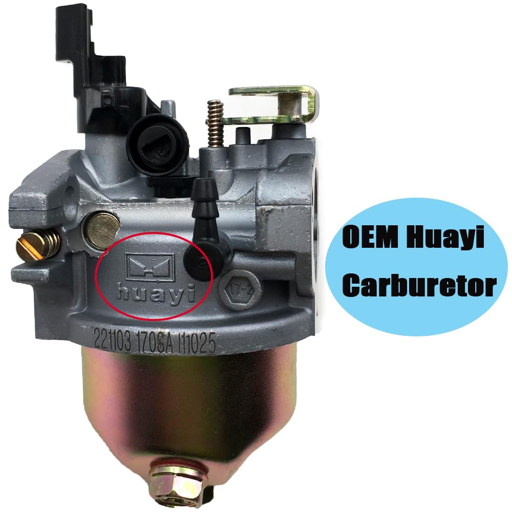 Gasket, fuel hose, and carburetor parts included in the kit