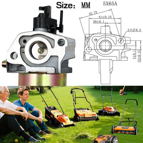 Lizapus Huayi carburetor for TB115, ensures dependable starting and steady operation.