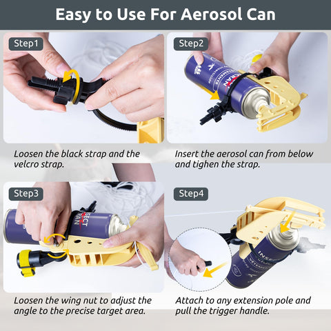 Lizatto extension pole sprayer suits wasp and hornet control from ground level