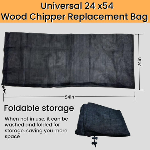 Lizeisadi sturdy leaf-mulcher bag helps capture leaves.