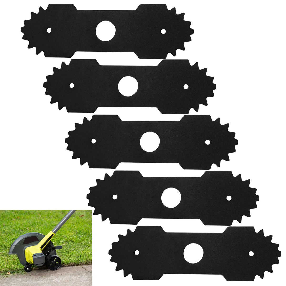 LIZEWEI 5-pack edger blades ready for precise 9-inch edging.