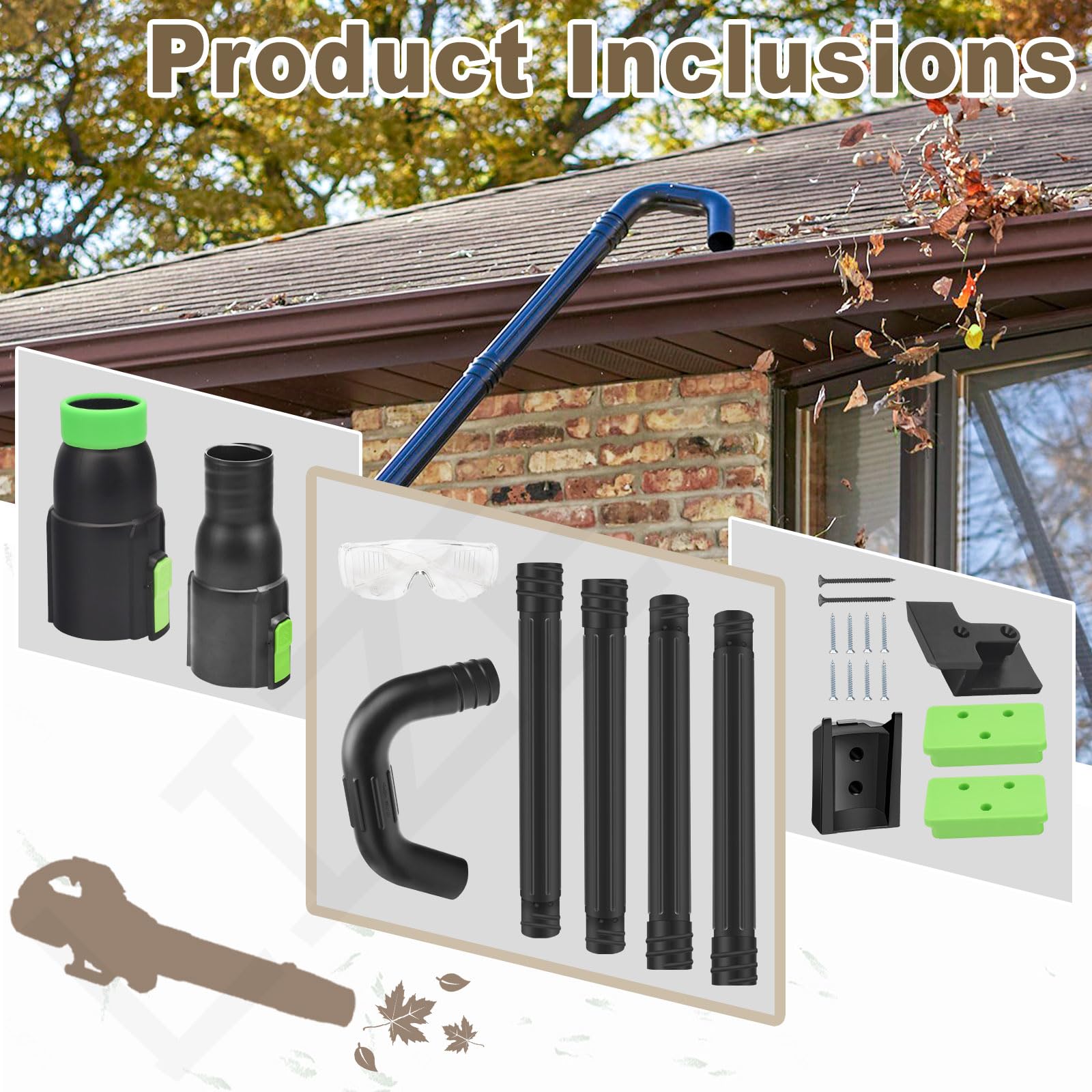 LIZEWEI adjustable blower nozzle directs airflow precisely for gutter work