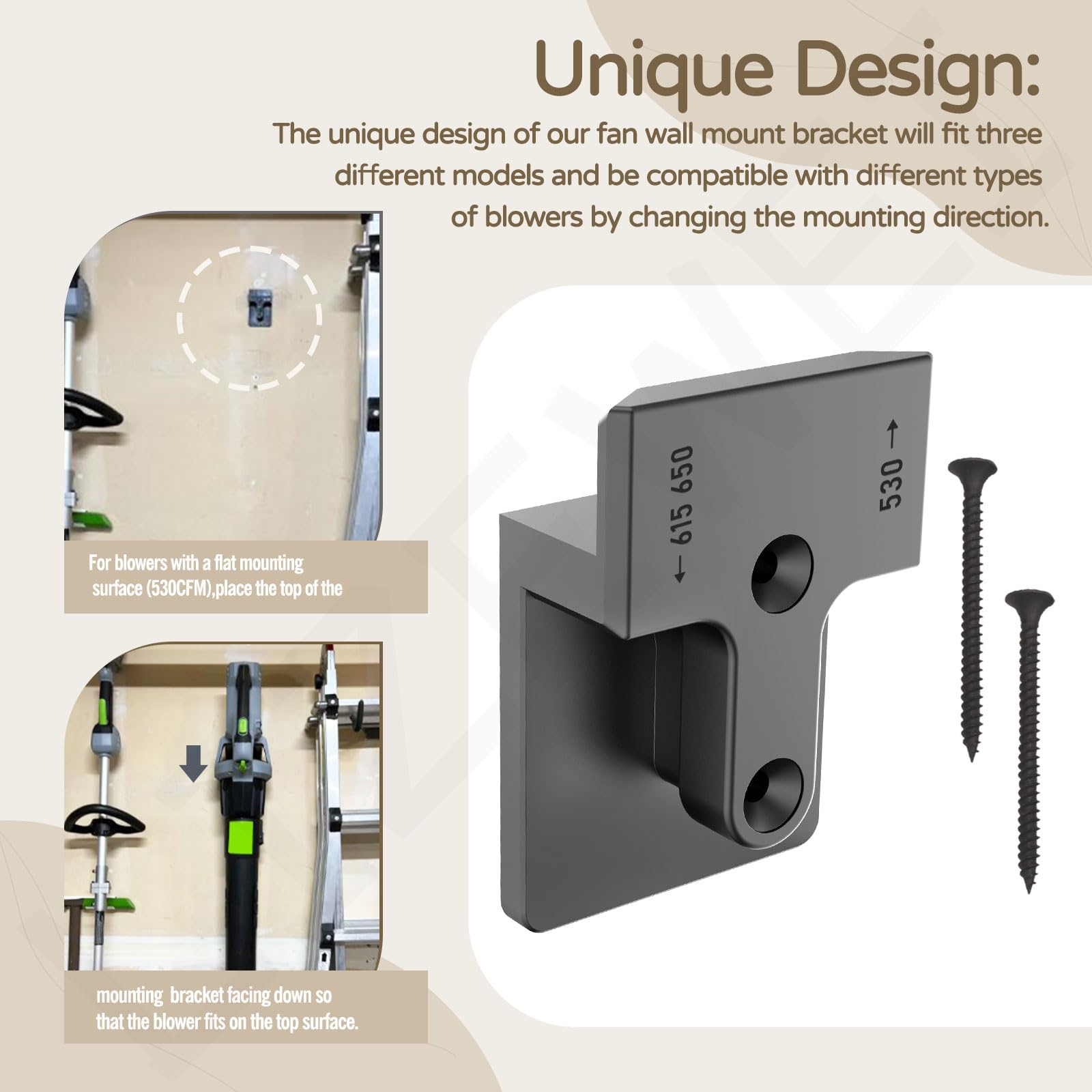 LIZEWEI screw pack included for quick mounting