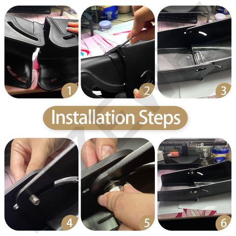 LIZEWEI chute assembly quick-install view, designed for fast, tool-light swaps.