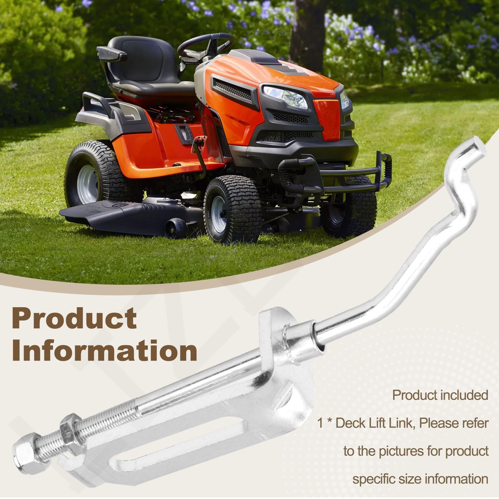 LIZEWEI deck link assembly image shows included one-piece kit for setup