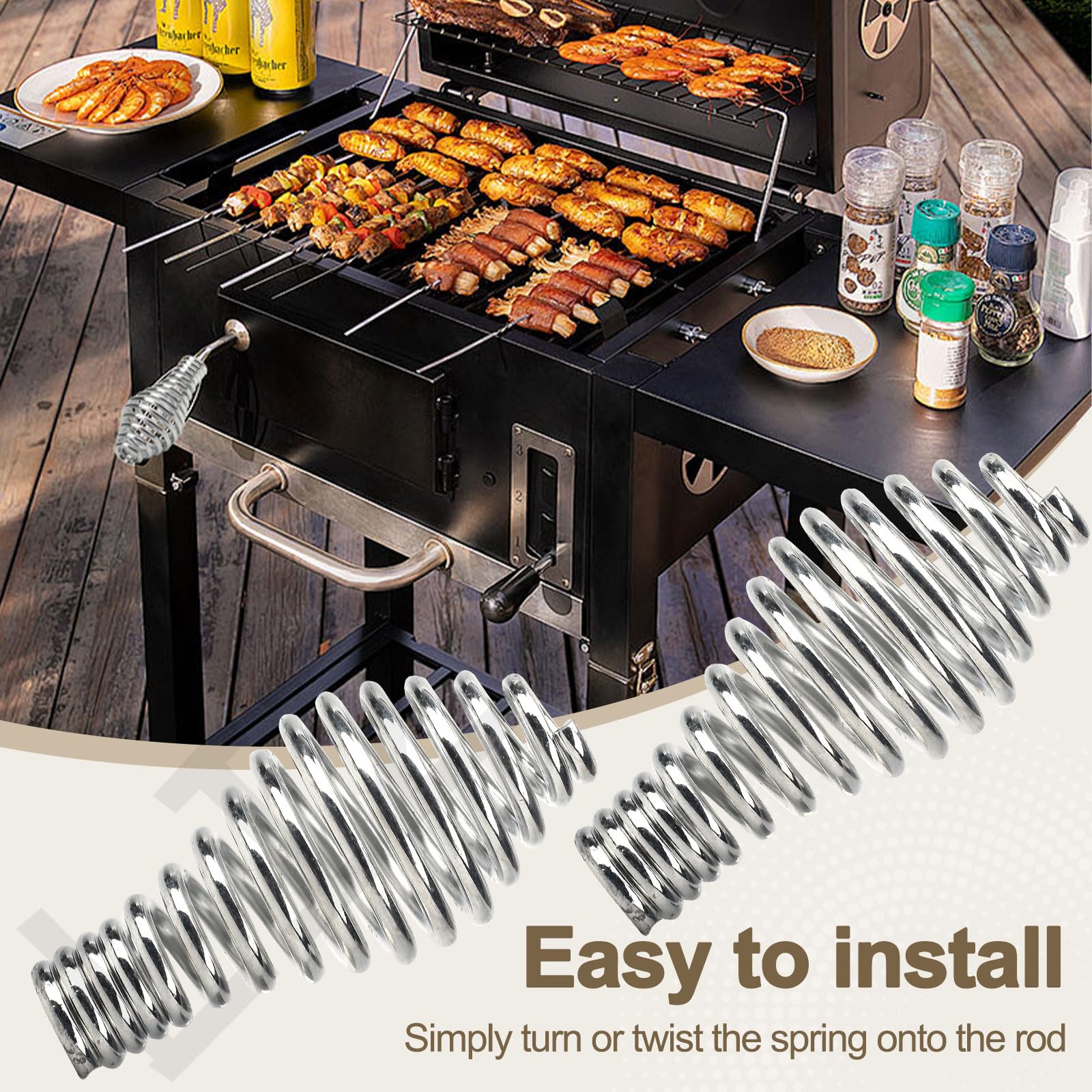 LIZEWEI durable spring mechanism supports long-lasting stove door performance.
