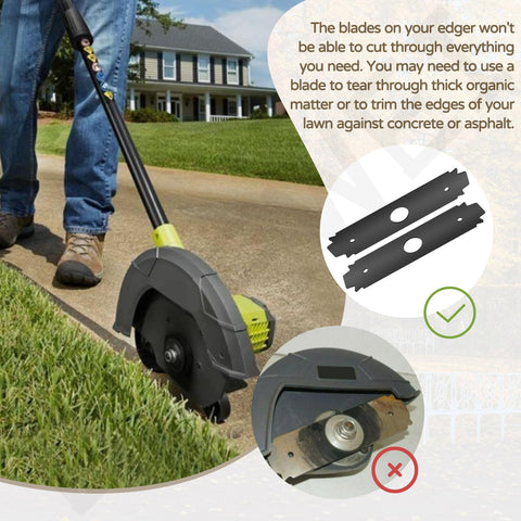 LIZEWEI edger blade for Ryobi UT15518 compatibility and clean edges.