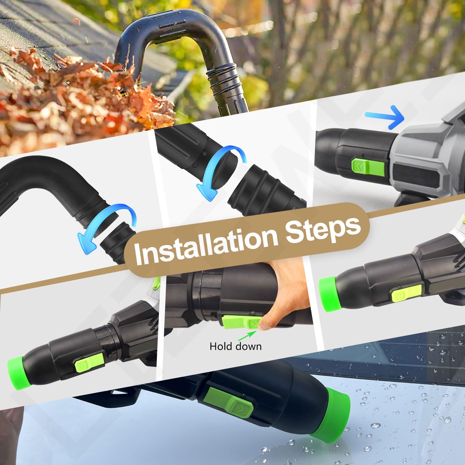 LIZEWEI gutter cleaning kit for ground-level installation and use