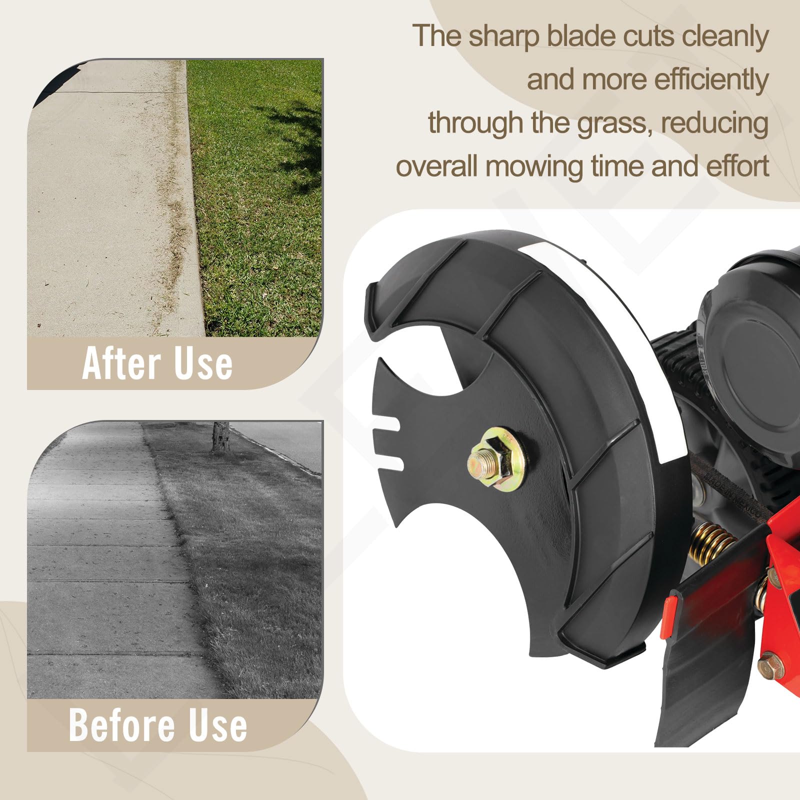 LIZEWEI heat-treated edger blade demonstrating durability and bend resistance