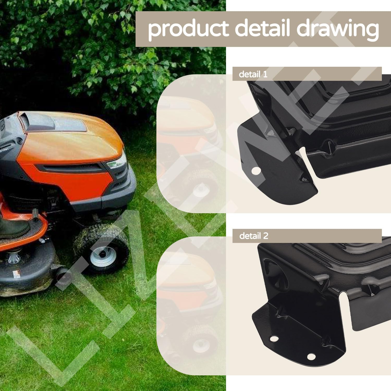 LIZEWEI pulley guard cover protects arbor during mowing