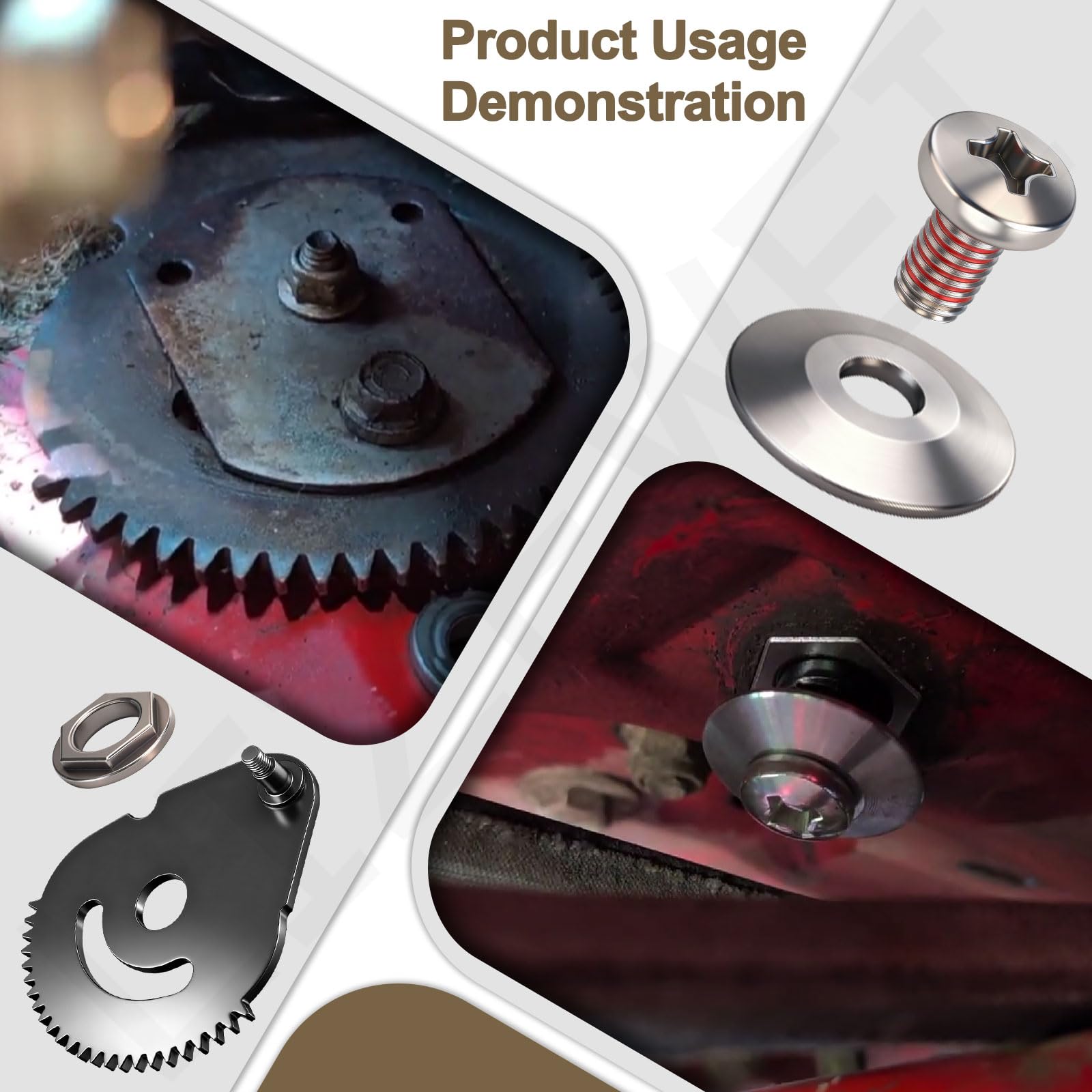 LIZEWEI rod cap and screw for secure mower steering