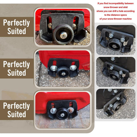 LIZEWEI rolling skid shoes protect driveways from scratches during use.