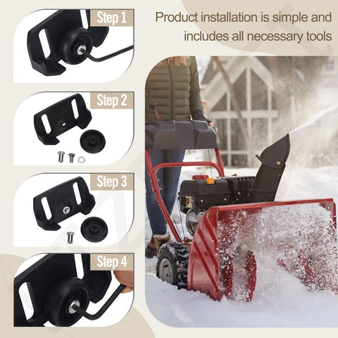 LIZEWEI rolling skid shoes with wrench and bolts for easy installation.