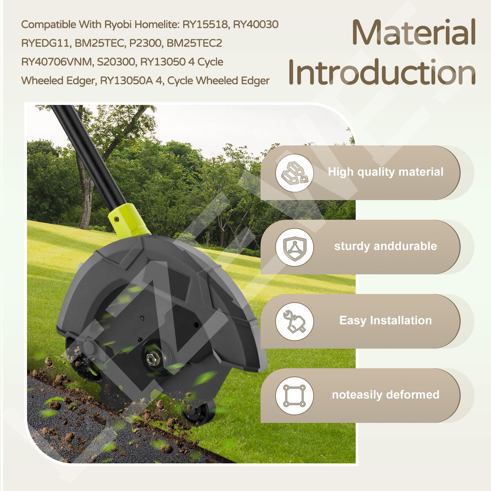 LIZEWEI ryobi-homelite compatible edger blades for versatile edging tasks.
