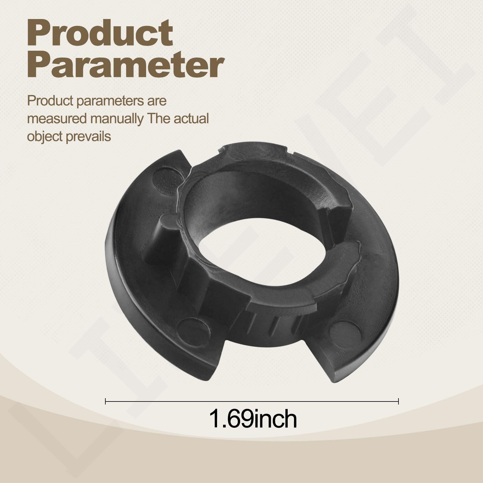LIZEWEI steering bushing 532195227 side view supports smooth operation in rugged lawns.