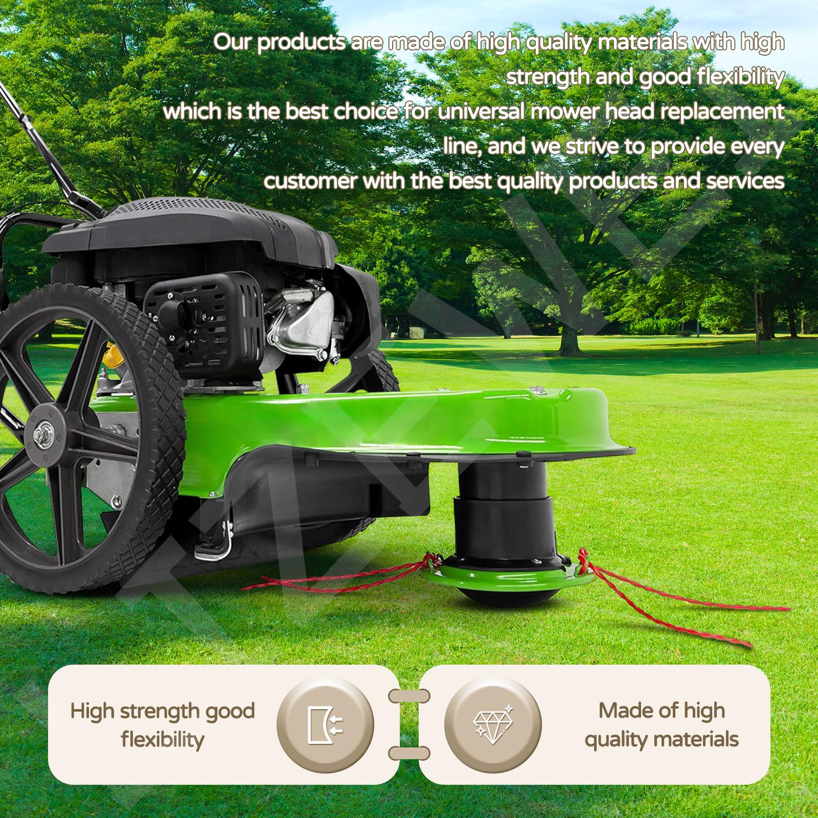 LIZEWEI fits Toro 58620 and most walk-behind mowers for consistent line feeding.