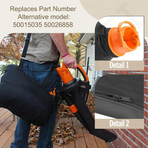 LIZEWEI Trivac leaf bag 10-gallon capacity for yard cleanup