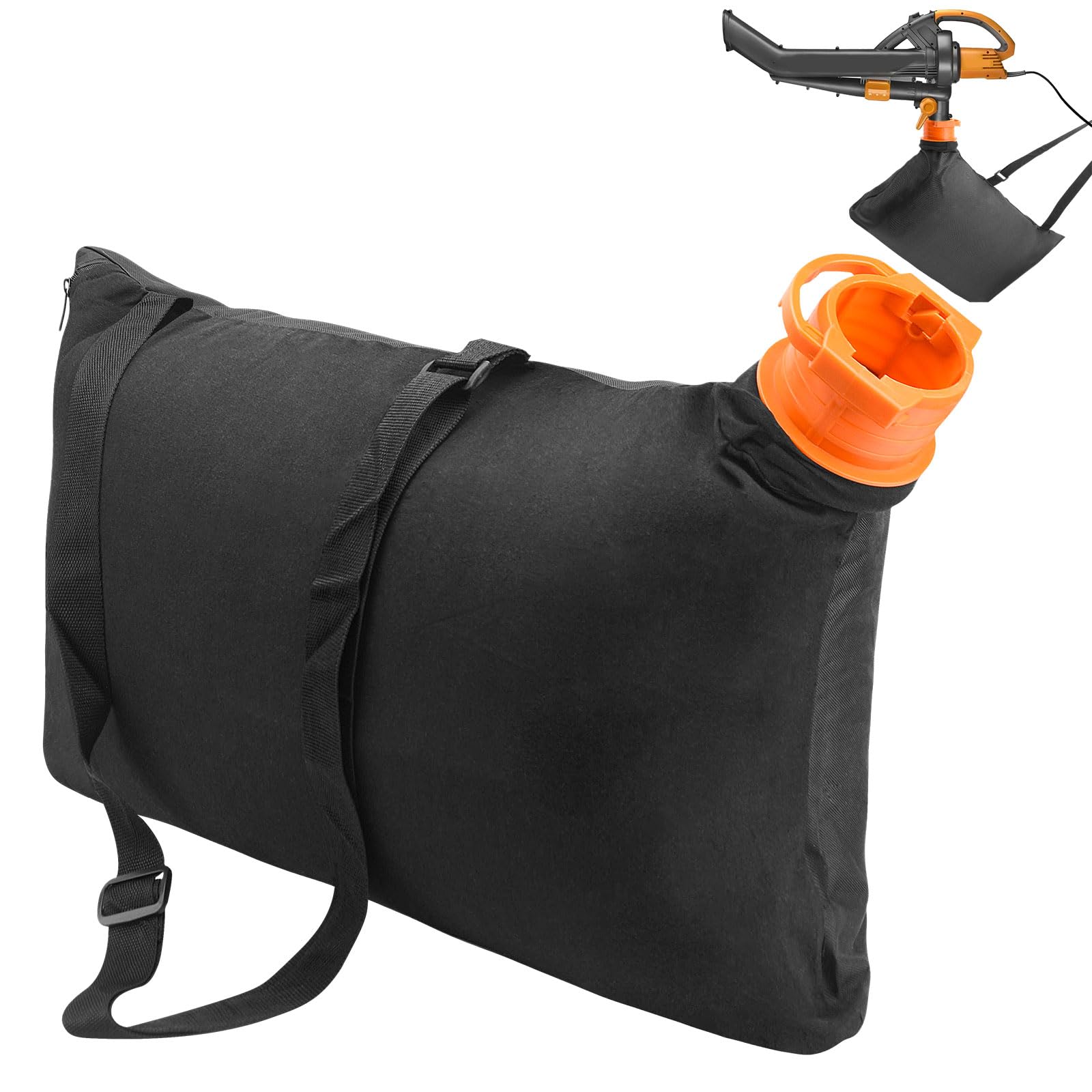 LIZEWEI Trivac leaf bag front view showing 10-gallon capacity for leaves