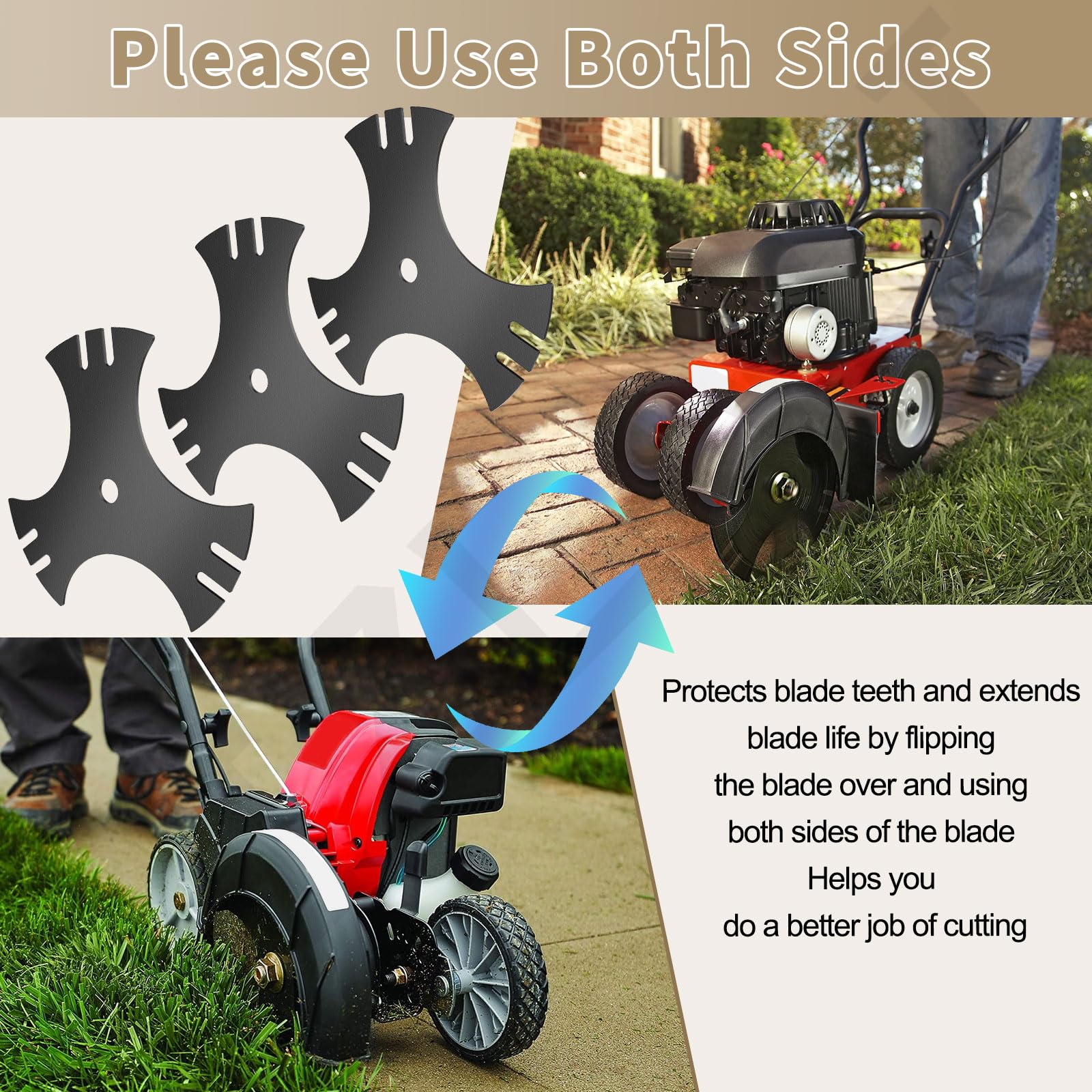 LIZEWEI universal blades suitable for efficient lawn edging