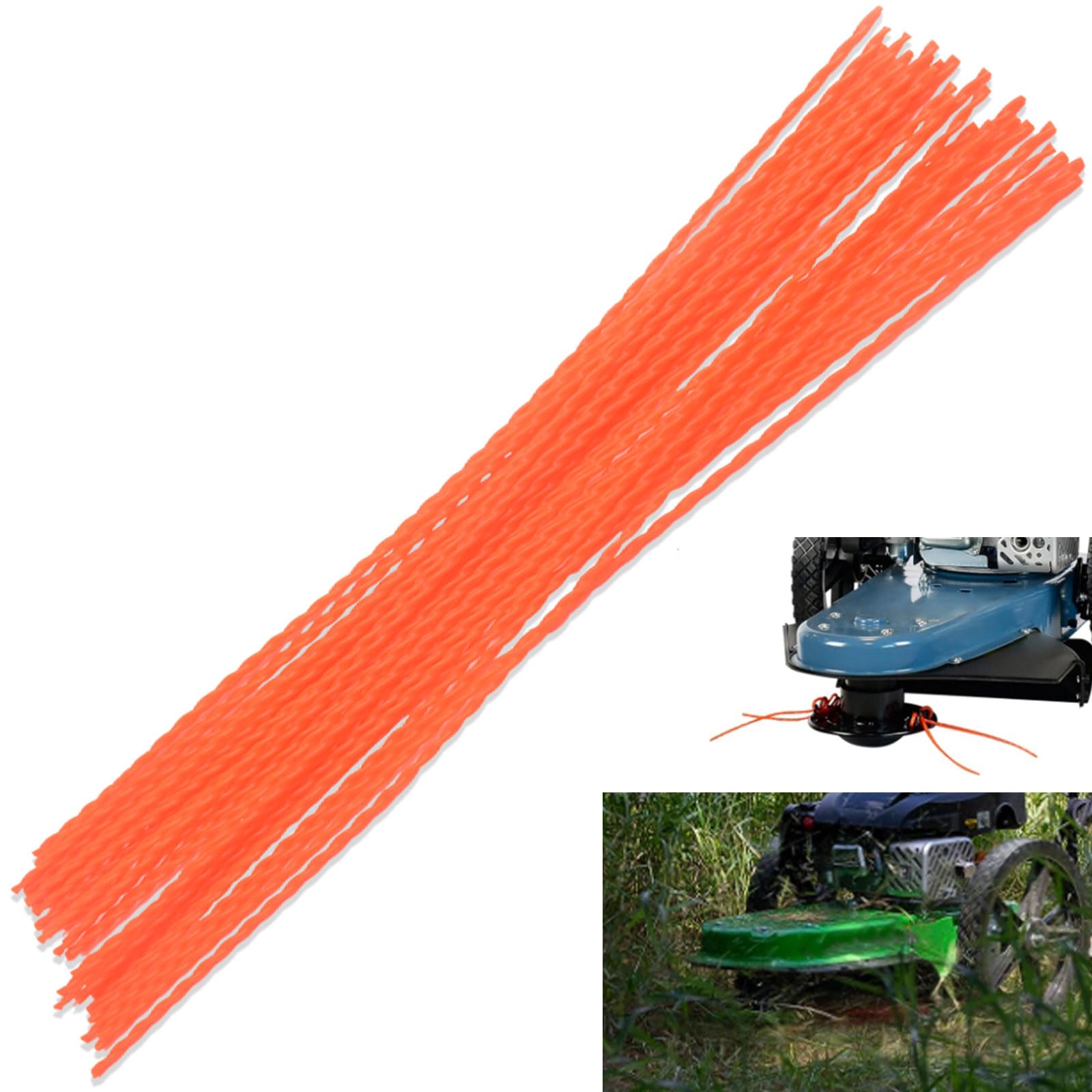 LIZEWEI universal trimmer line for walk-behind mowers, 21.25 inches long and 0.155 inch diameter, versatile.
