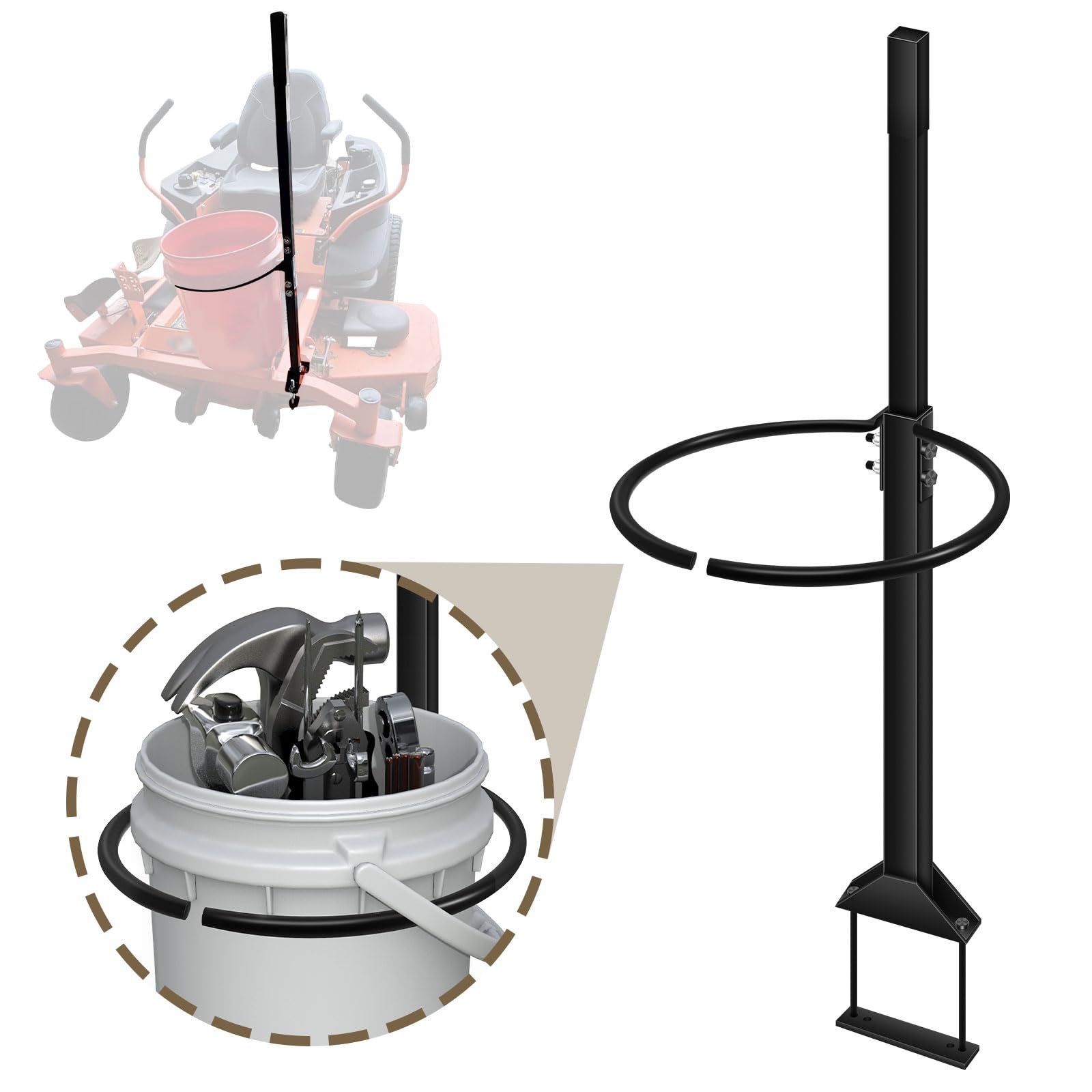 LIZEWEI Zero Turn Mower Handle with sturdy base for durable yard work