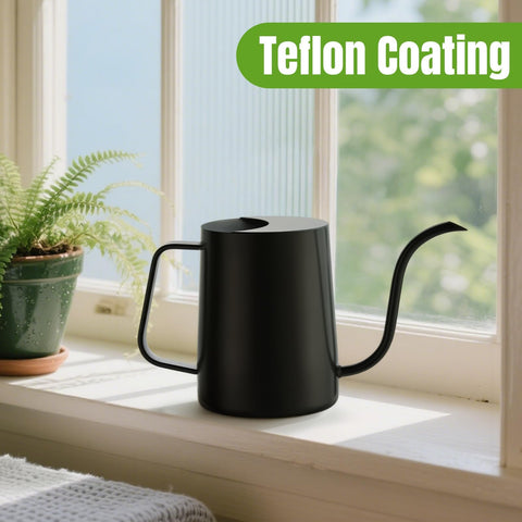 Lizhluzh black watering can ideal for indoor plants and small pots.