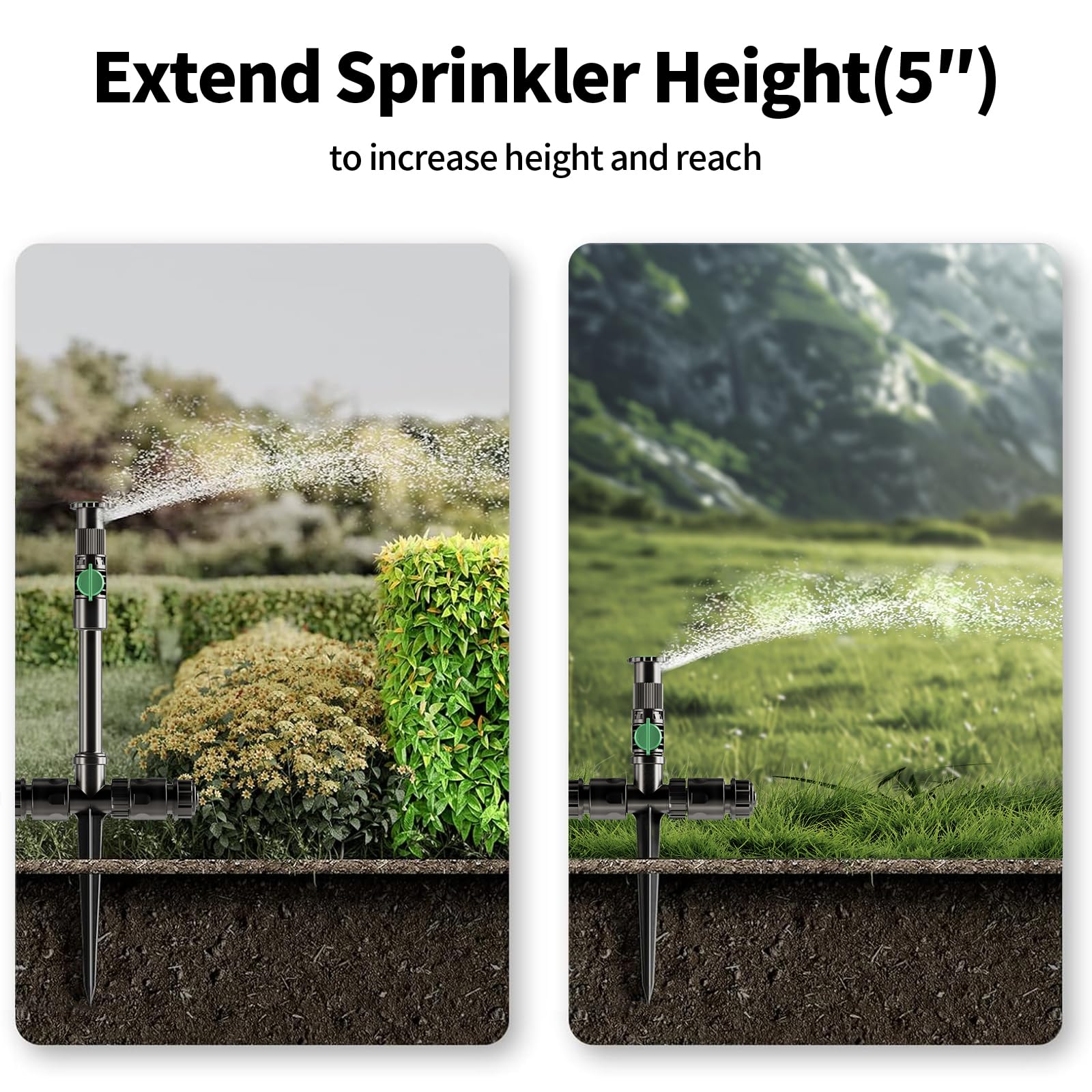 Lizjarol 50-foot hose included supports versatile DIY irrigation layouts