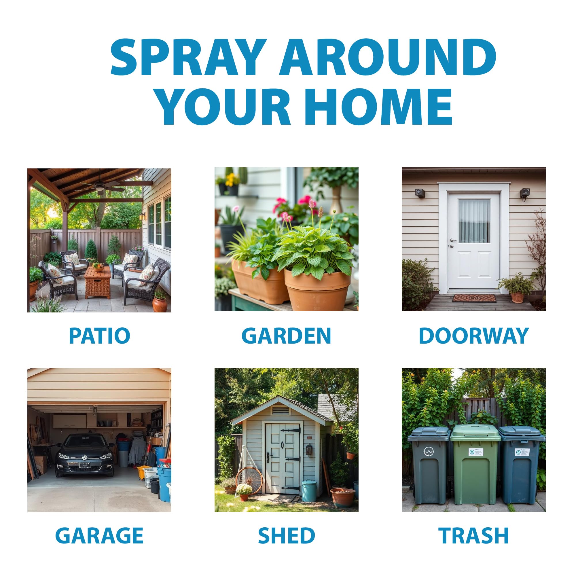 LizzAway Lizard Shoo Spray near shed offers quick outdoor protection.