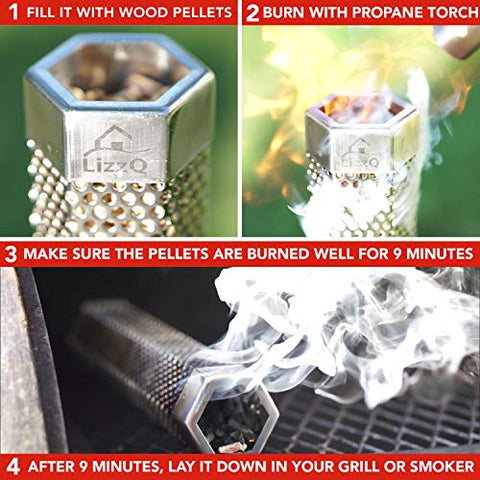 LIZZQ hexagon diffusion design stabilizes smoke for even flavor