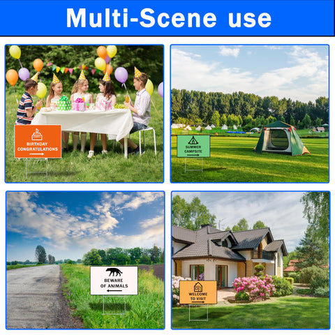 Ljliudu yard sign stakes packaging highlights 25-piece set