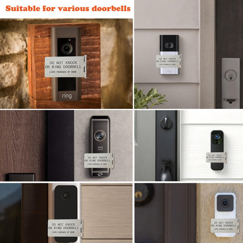 LJSCARE stainless steel front door sign stays durable and resistant to wear.