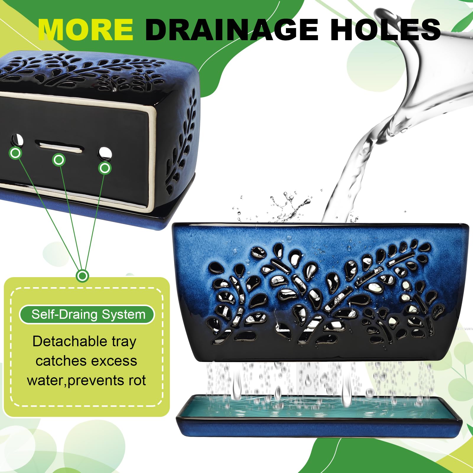 LKSSZS orchid pot with 360° airflow slots for better root health.