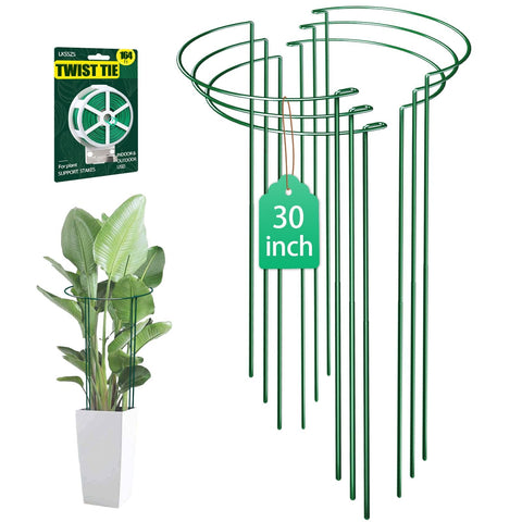 LKSSZS plant support stake 30-inch provides sturdy support for tall, heavy blooms.
