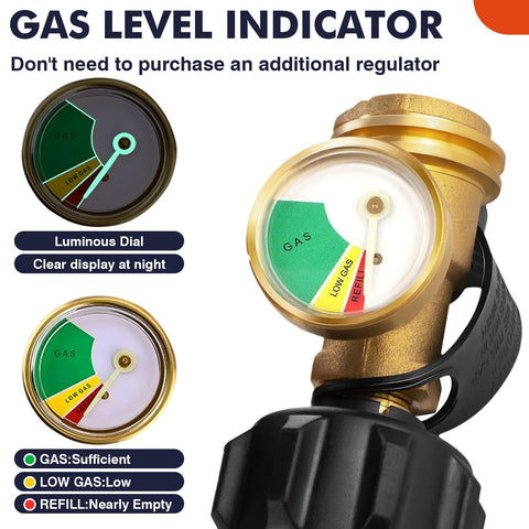 LLAMA VIVA brass construction gauge ready for camping and outdoor use.