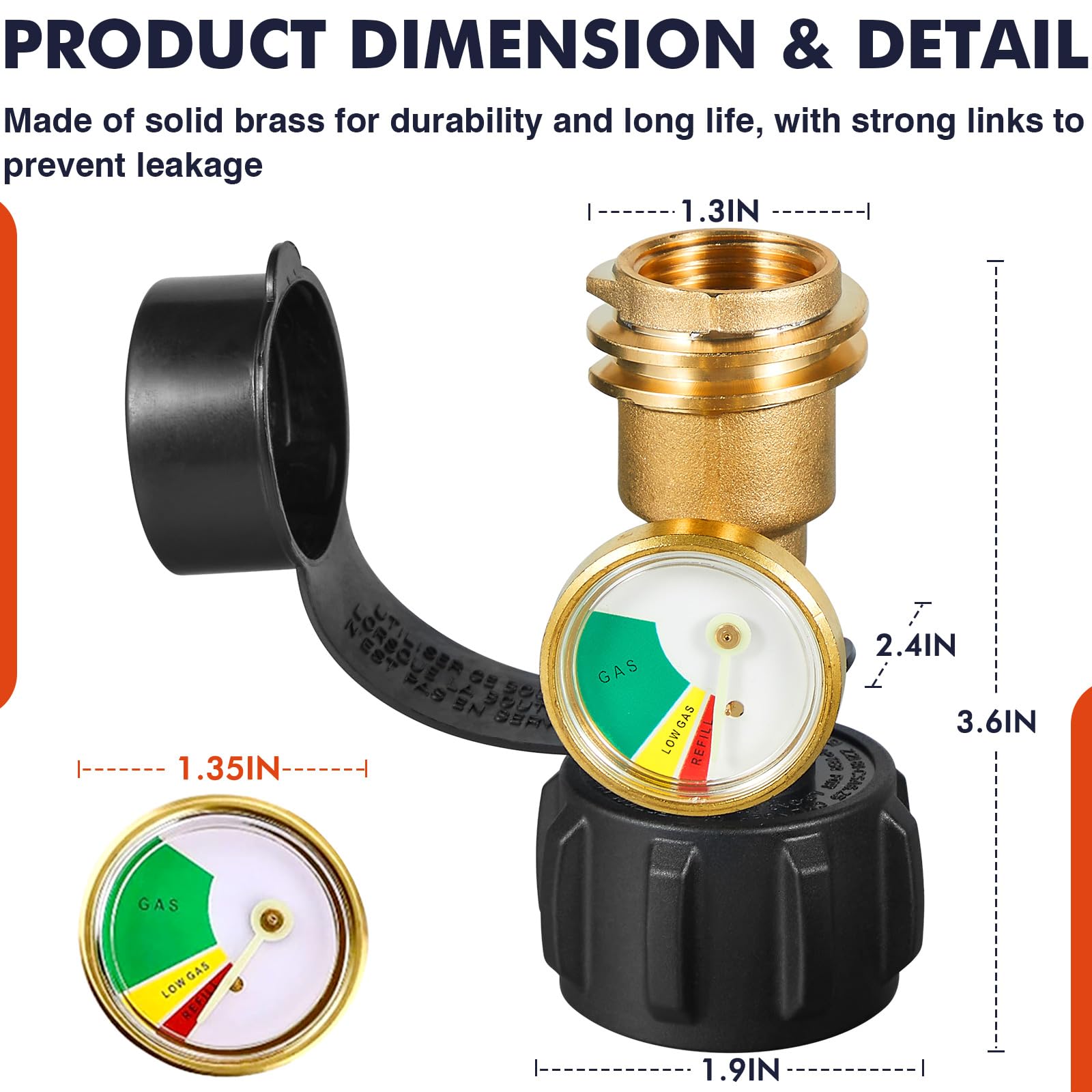 LLAMA VIVA leak detector gauge demonstrates instant safety monitoring during cooking.