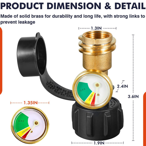LLAMA VIVA leak detector gauge demonstrates instant safety monitoring during cooking.