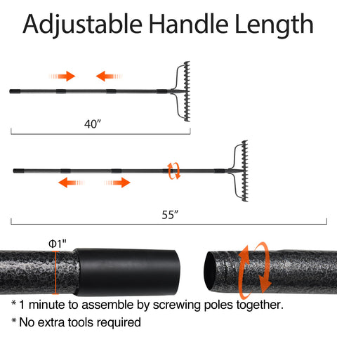 LLARGUEST ergonomic non-slip handle improves grip during long tasks