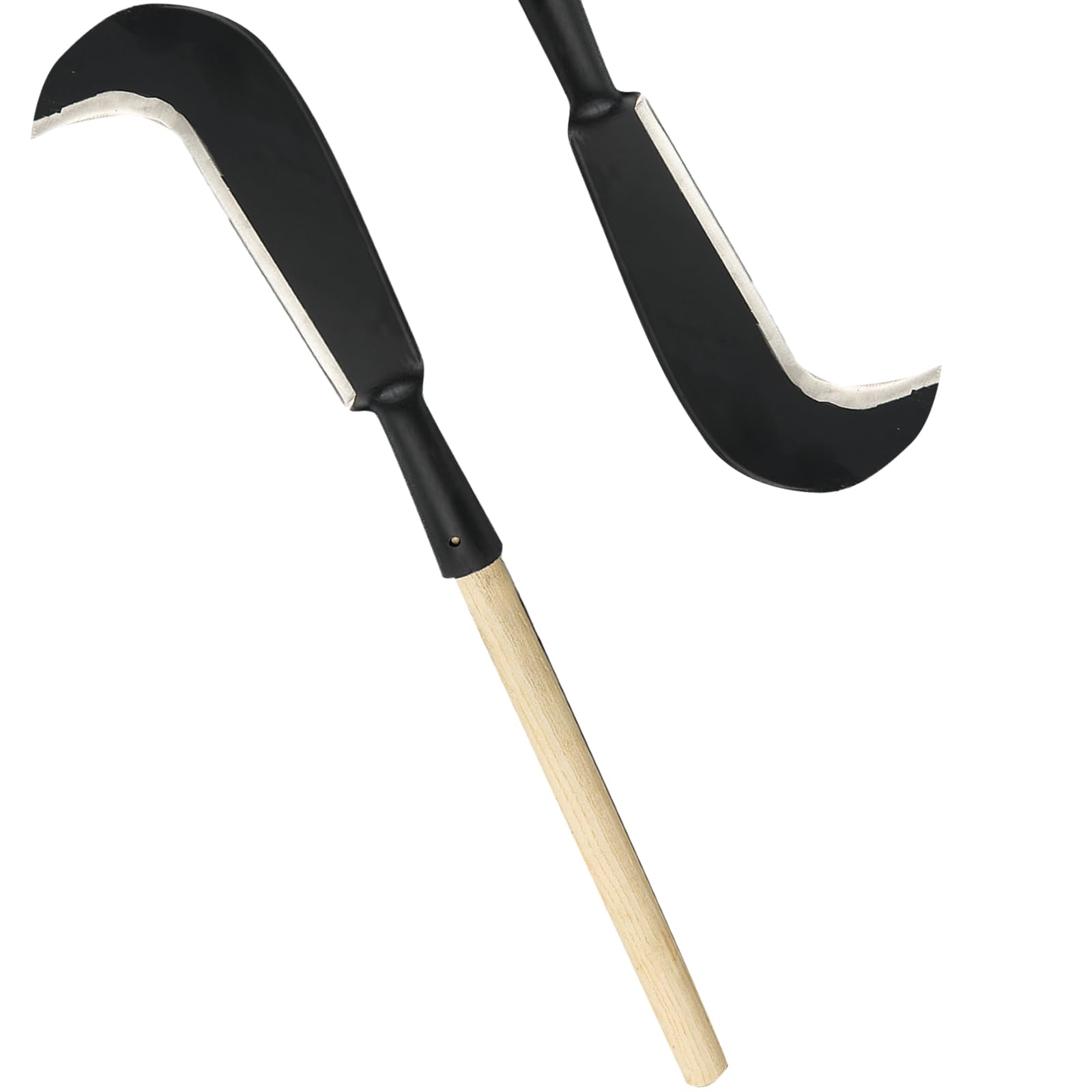 LLARGUEST Sickle Garden Tool blade close-up for durability