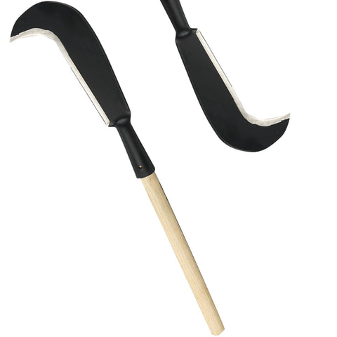 LLARGUEST Sickle Garden Tool blade close-up for durability