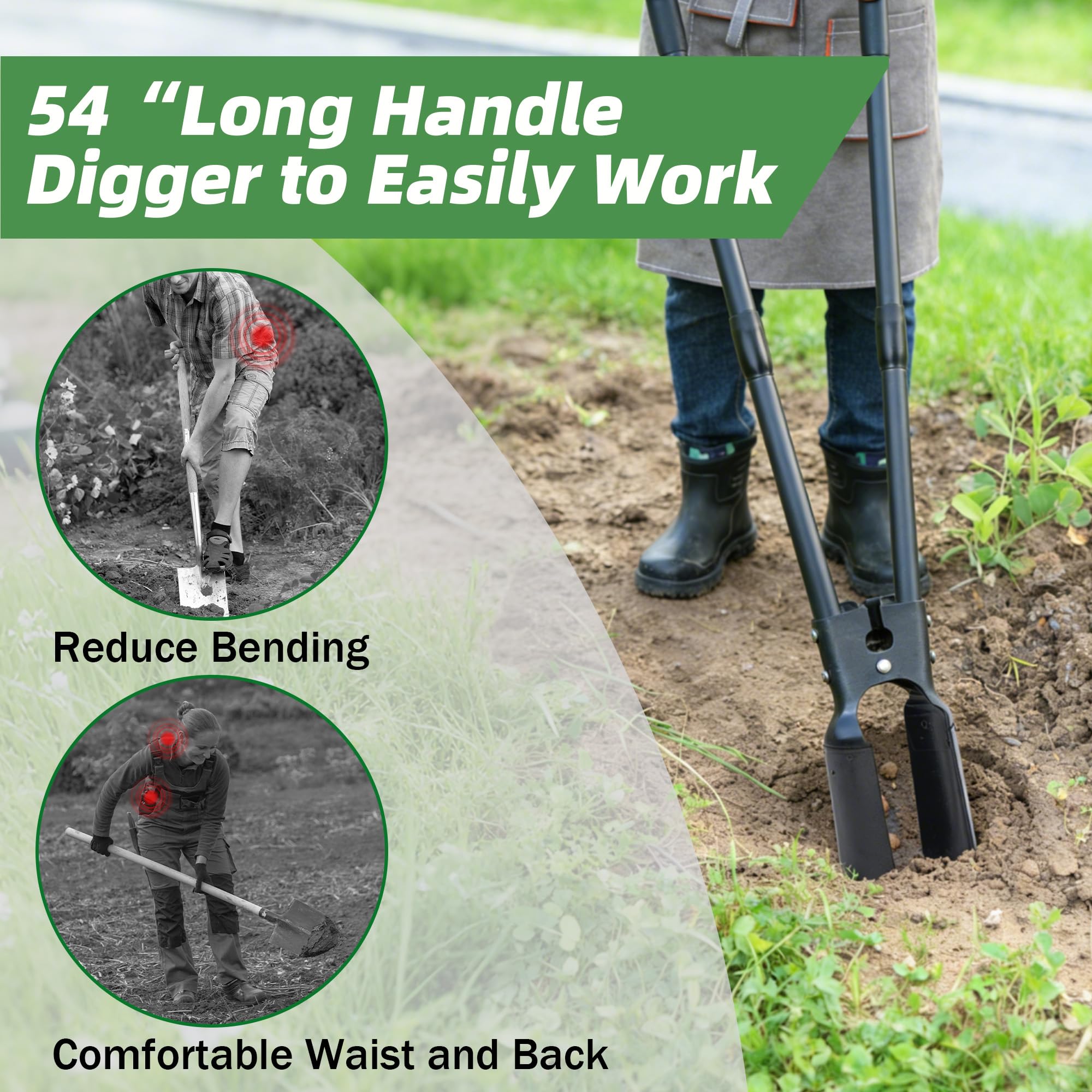 LLARGUEST versatile tool for transplanting, fencing, and mailbox installation
