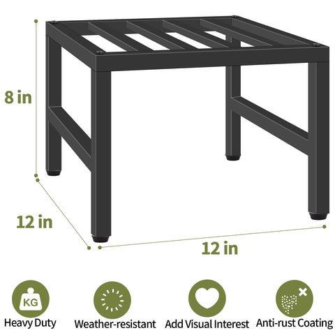 LLAXERGU plant stand anti-slip pads prevent floor damage.