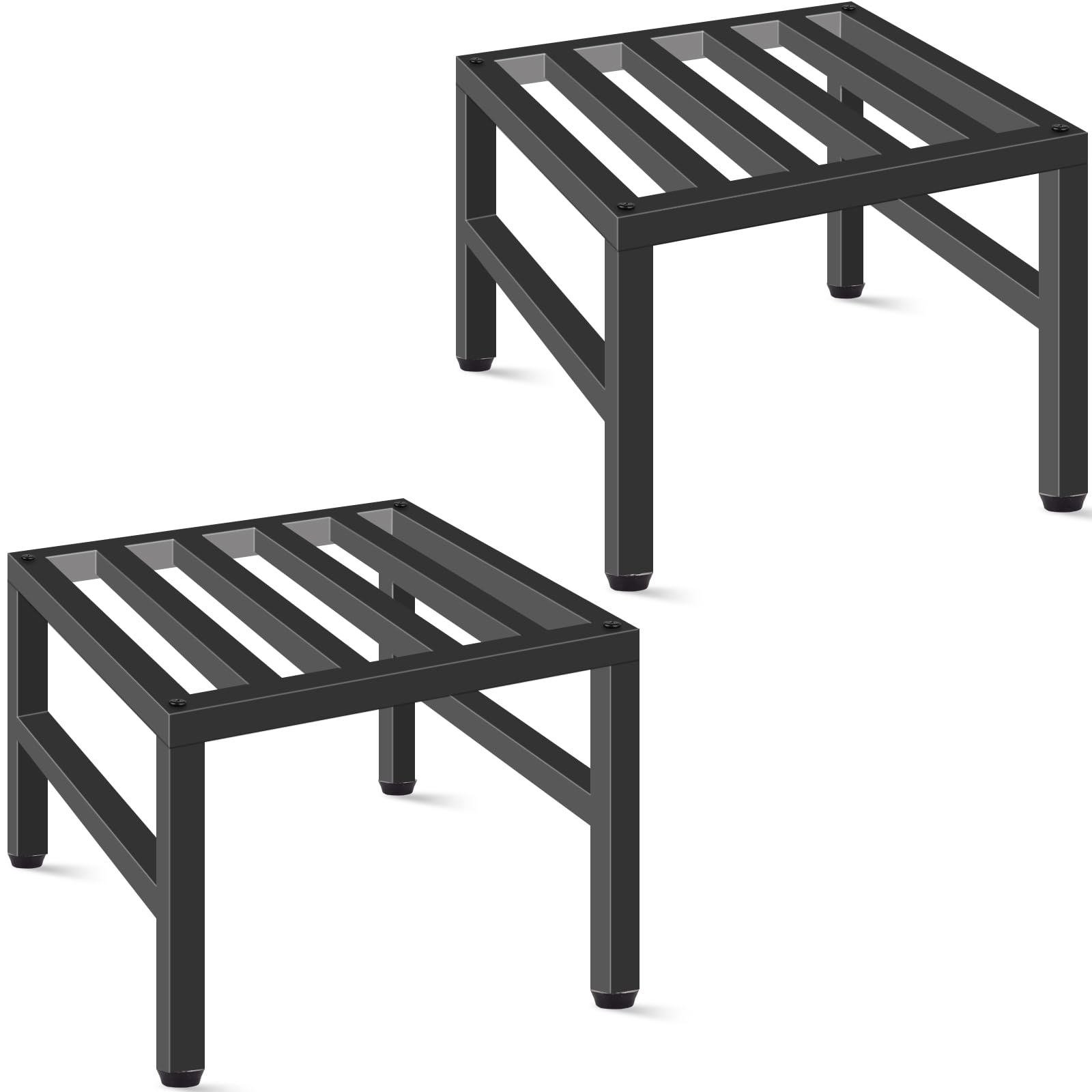 LLAXERGU plant stand indoors and outdoors with simple assembly for quick setup.